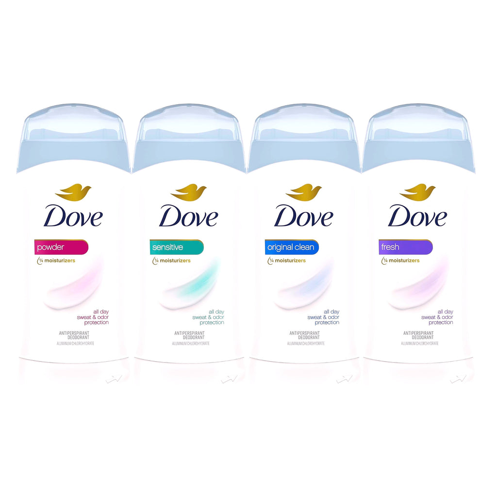 Dove Invisible Solid Antiperspirant Deodorant Stick, Original Clean, 2.6 oz, 2 Count