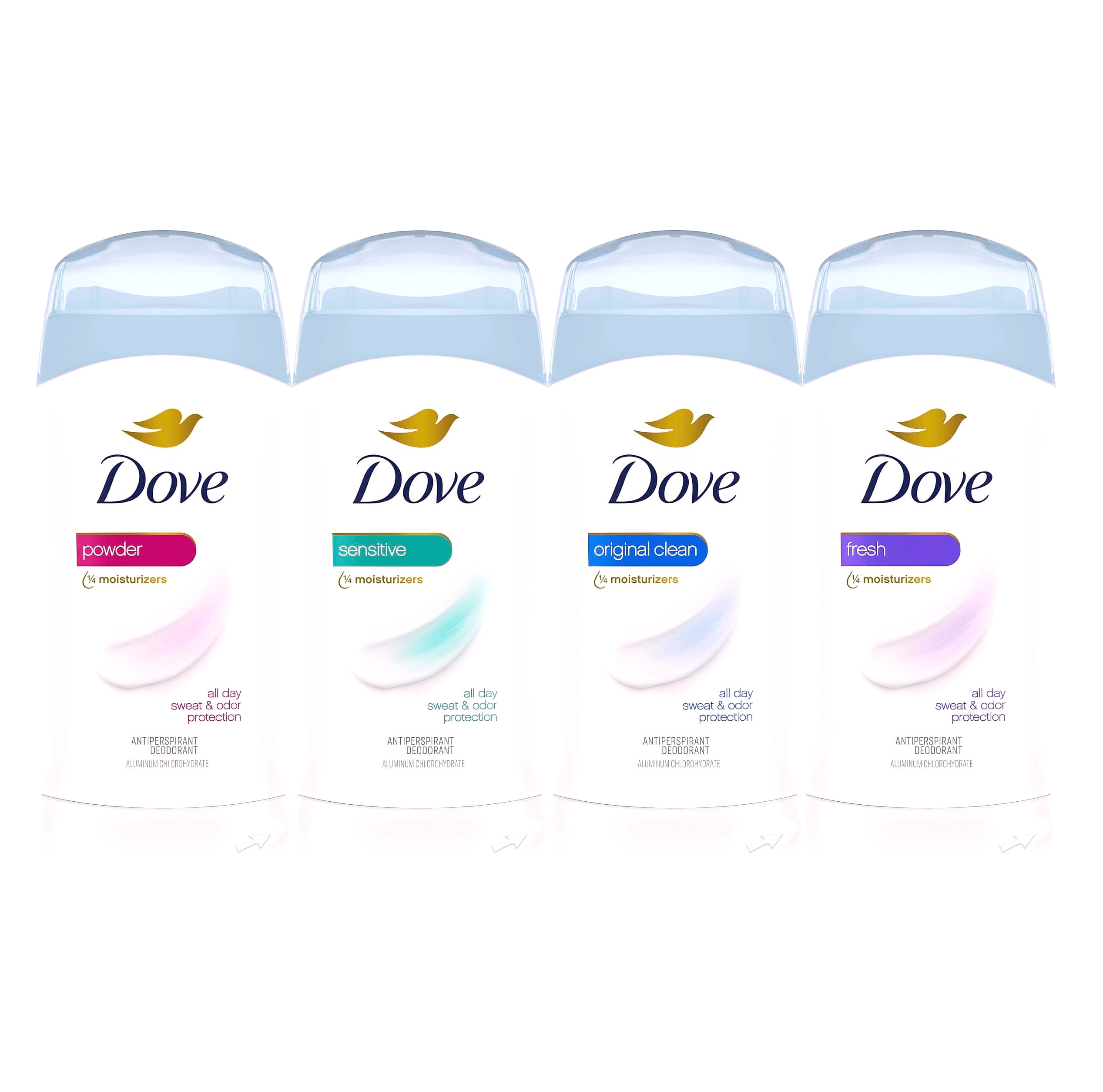 Dove Invisible Solid Antiperspirant Deodorant Stick, Original Clean, 2.6 oz, 2 Count