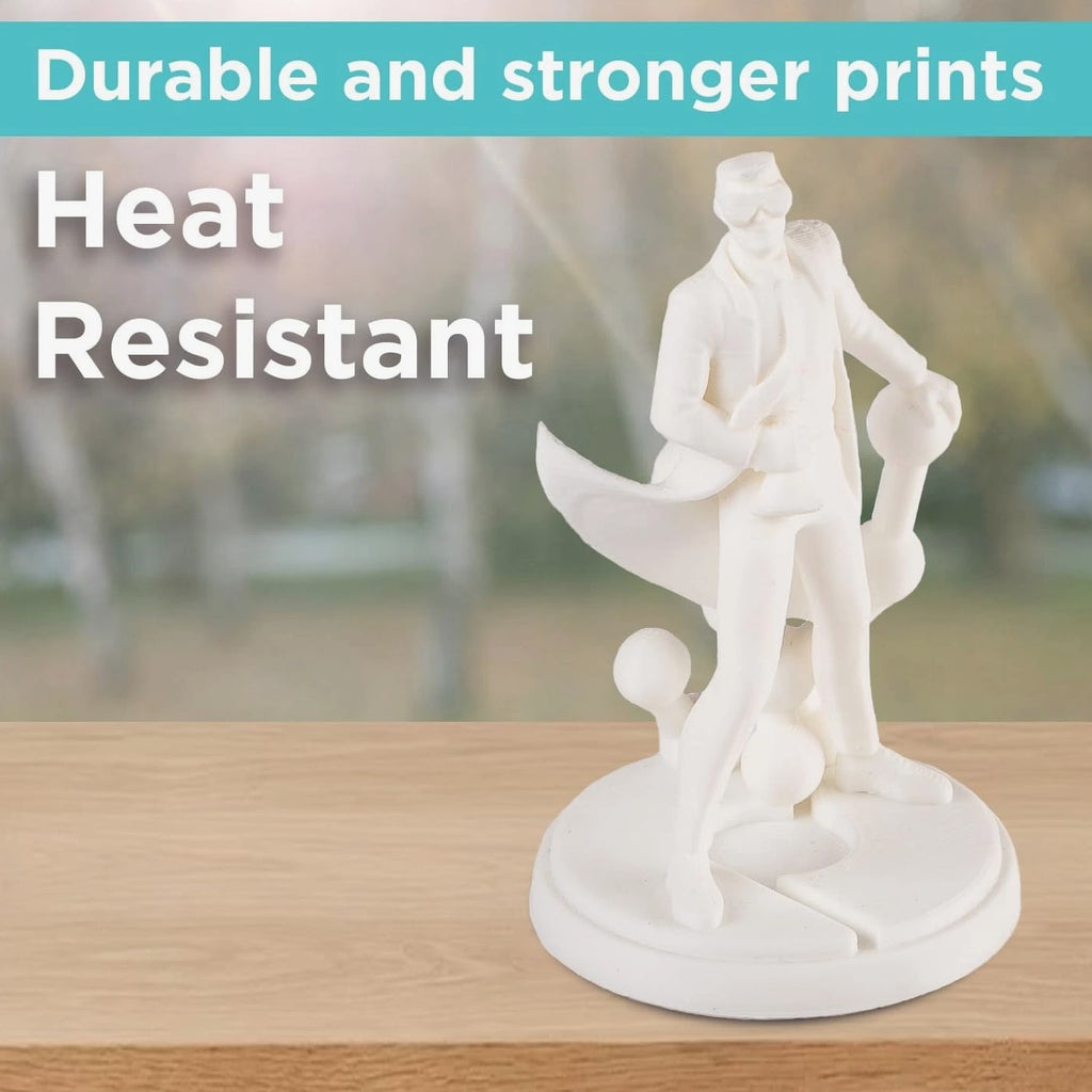 ABS Filament 1.75mm White, 3D Printer Material 1.75mm 1kg - PolyLite ABS 3D P...
