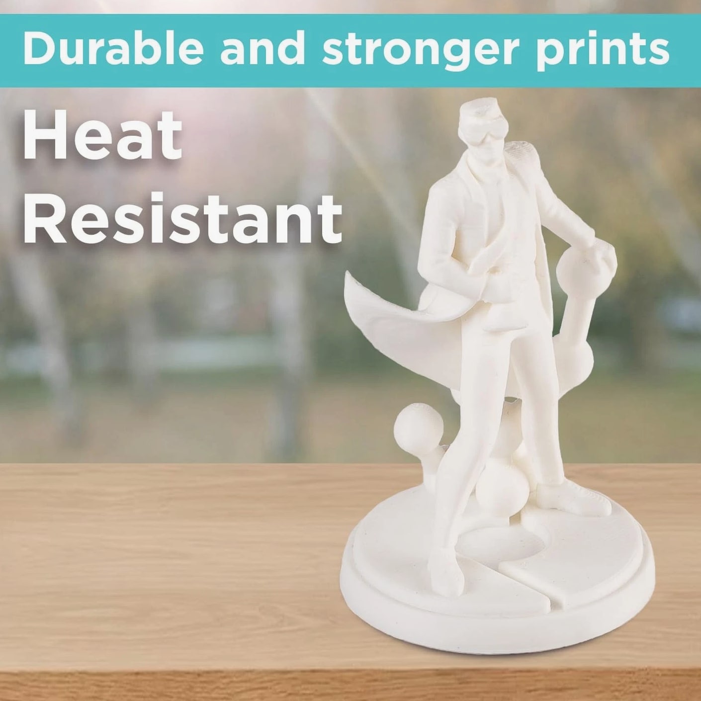 ABS Filament 1.75mm White, 3D Printer Material 1.75mm 1kg - PolyLite ABS 3D P...