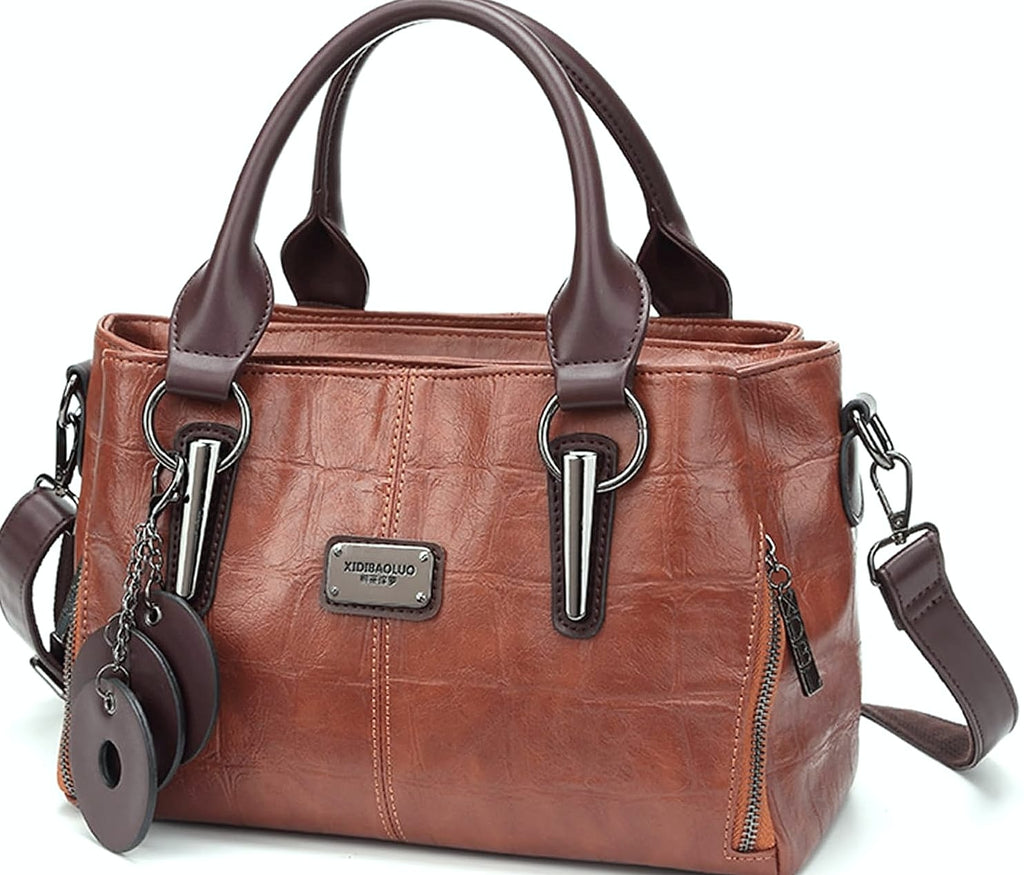 mcuvaec Vegan Leather Tote Bag for Women with Compartments