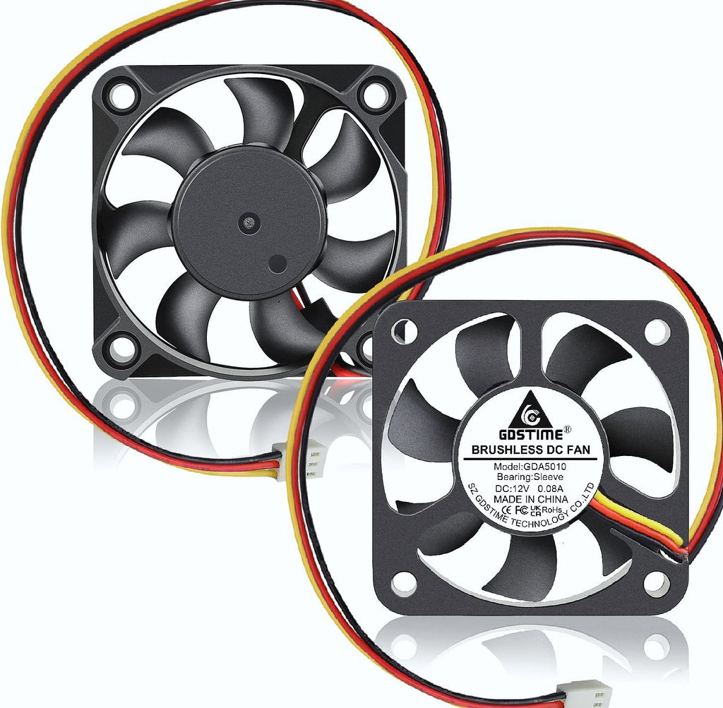 GDSTIME 80mm Quiet CPU Cooler Fan 12V 3PIN Slim
