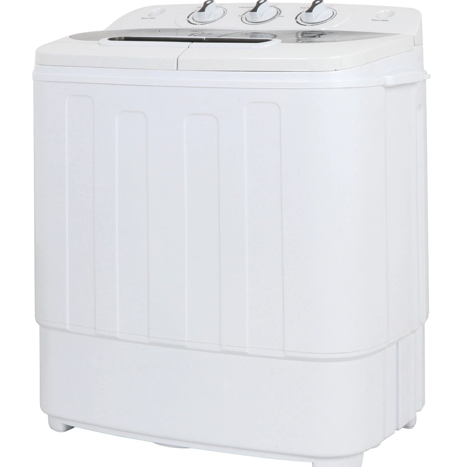White Compact Portable Washer & Dryer with Mini Washing Machine and Spin Dryer