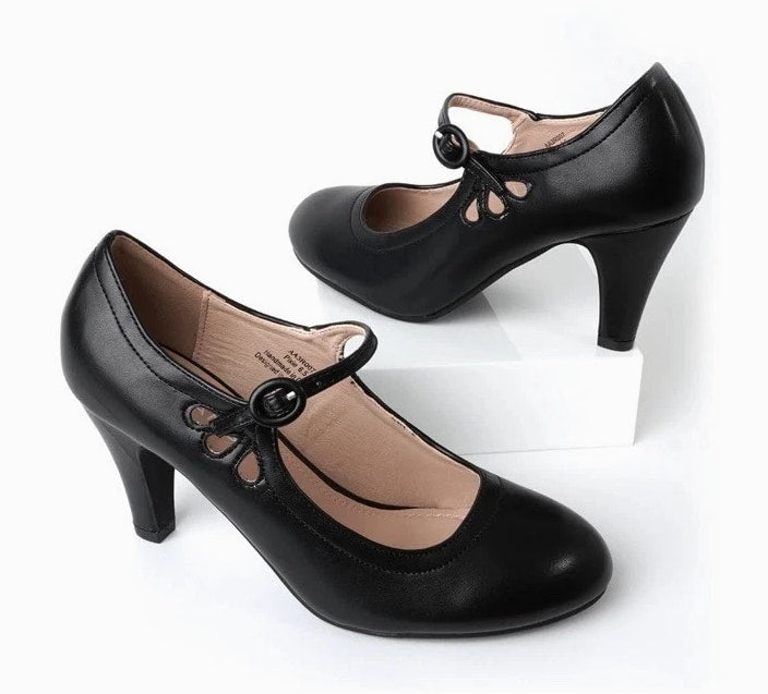 NEW J Adams Women's Size 8 Pixie Retro Mary Jane Pumps Free Shipping