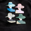 Ladies Wear Hat Acrylic Brooch brooch Women Fashion Clothing Accessories