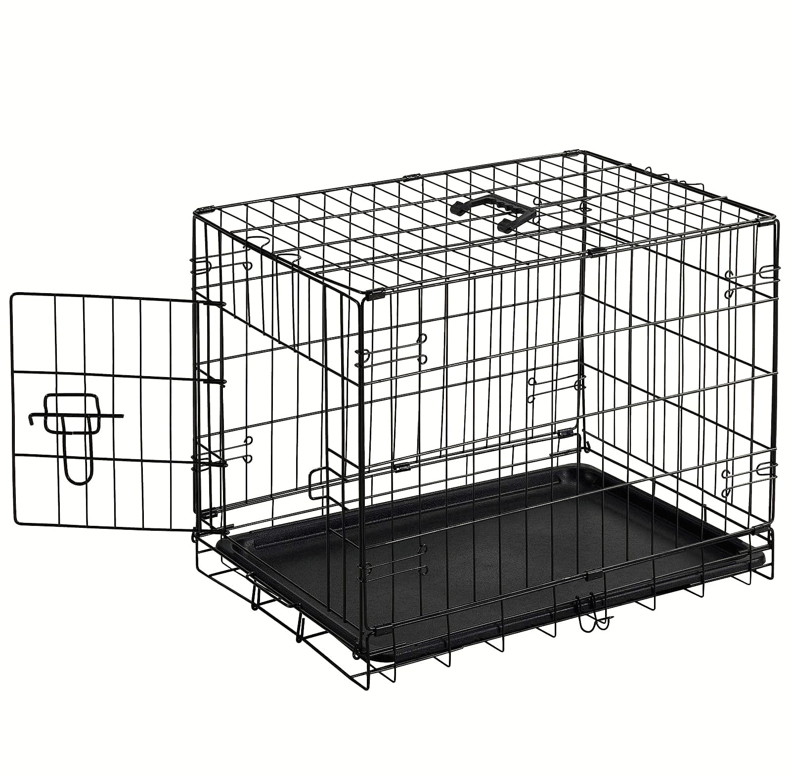 Sweetcrispy 24 Inch Single Door Dog Crate for Small Dogs