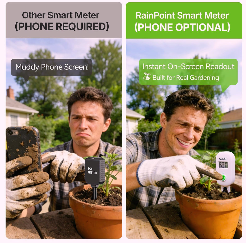 RAINPOINT Smart Wireless Moisture Meter with WiFi Hub Kit