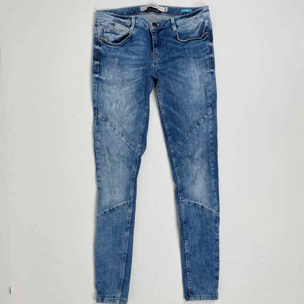 Zara Trafaluc Blue Denim Skinny Jeans 6