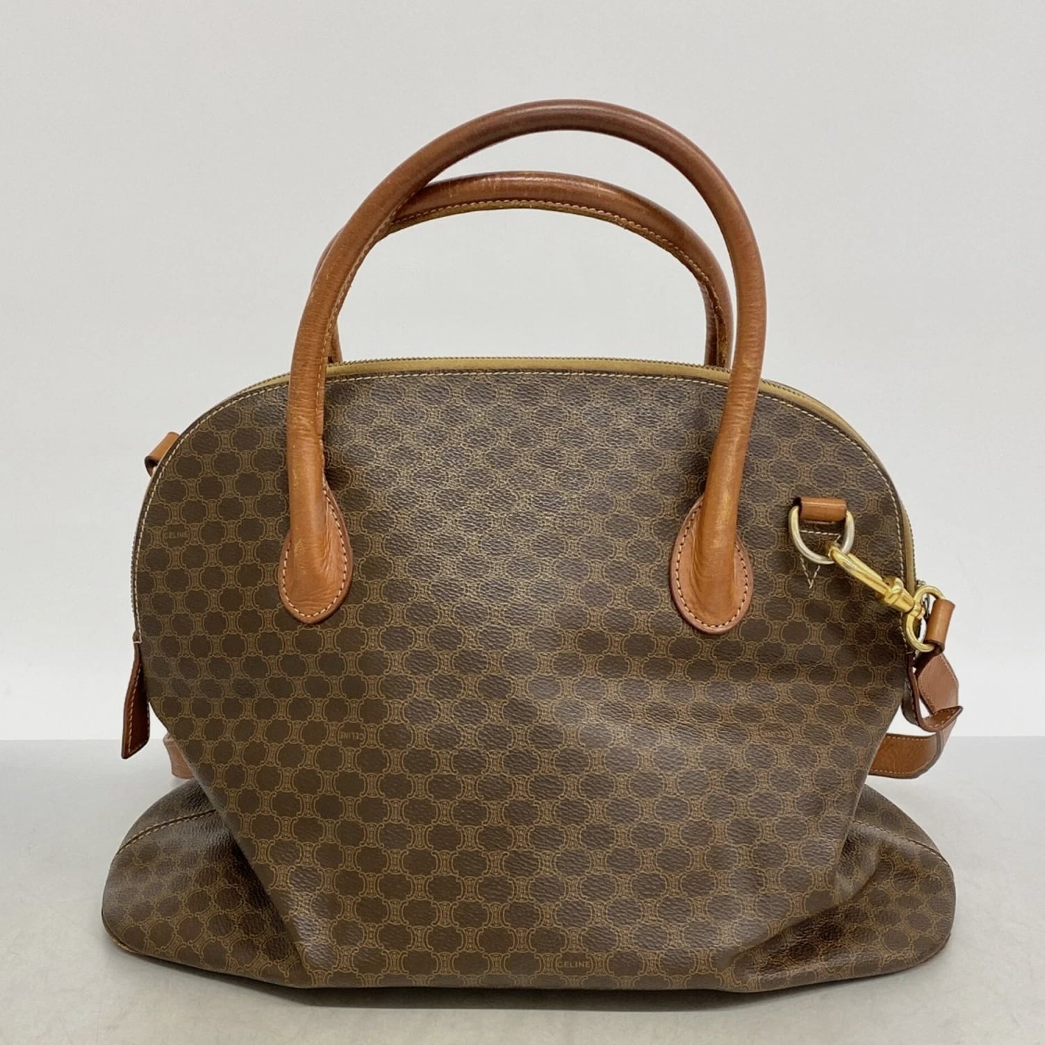 Celine Macadam Brown 2-way handbag for women GZl1h9x4