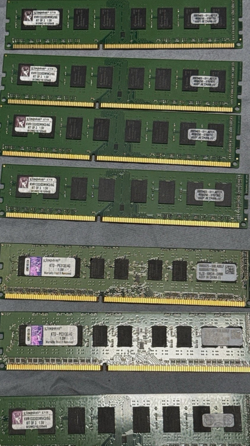 DDR3 RAM Lot 15 Sticks Mixed 4GB 8GB Samsung Kingston Hynix Tested free ship