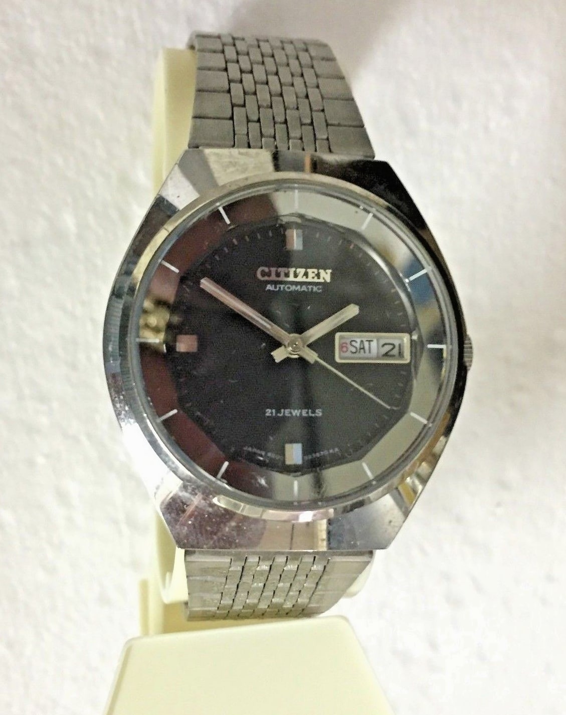 Citizen Exceed Vintage Watch Head Only Wristwatch Quartz Used Cosmetic
