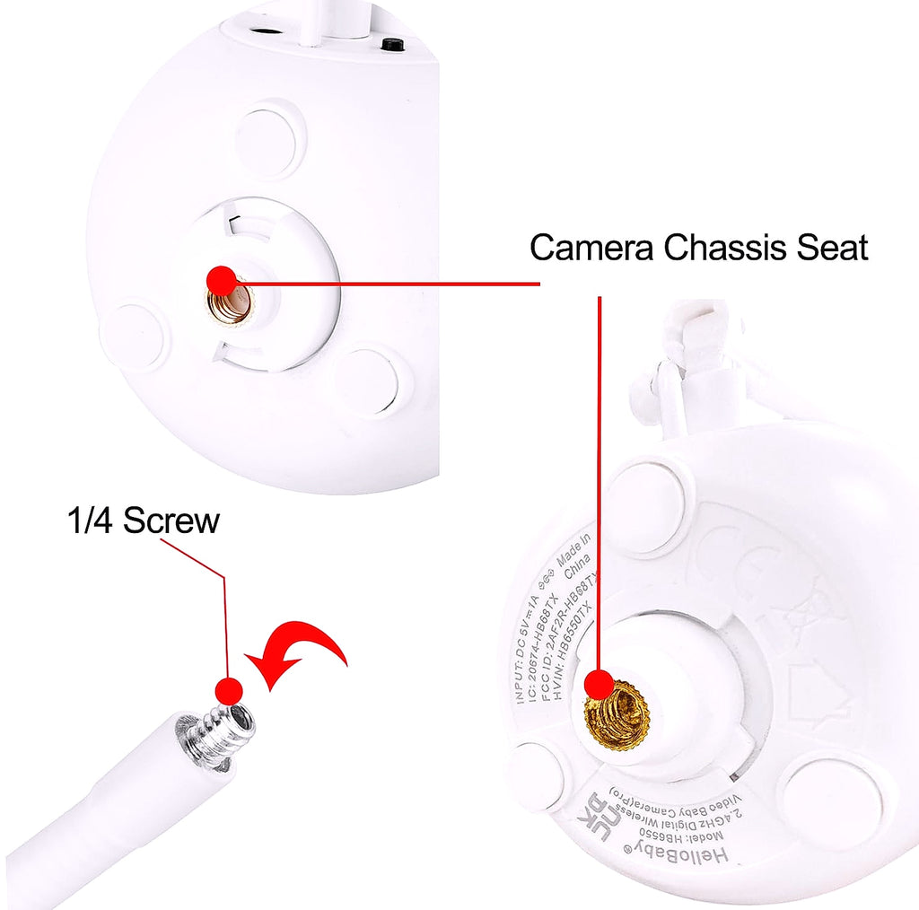 iTODOS Baby Monitor Mount Flexible Clip Holder
