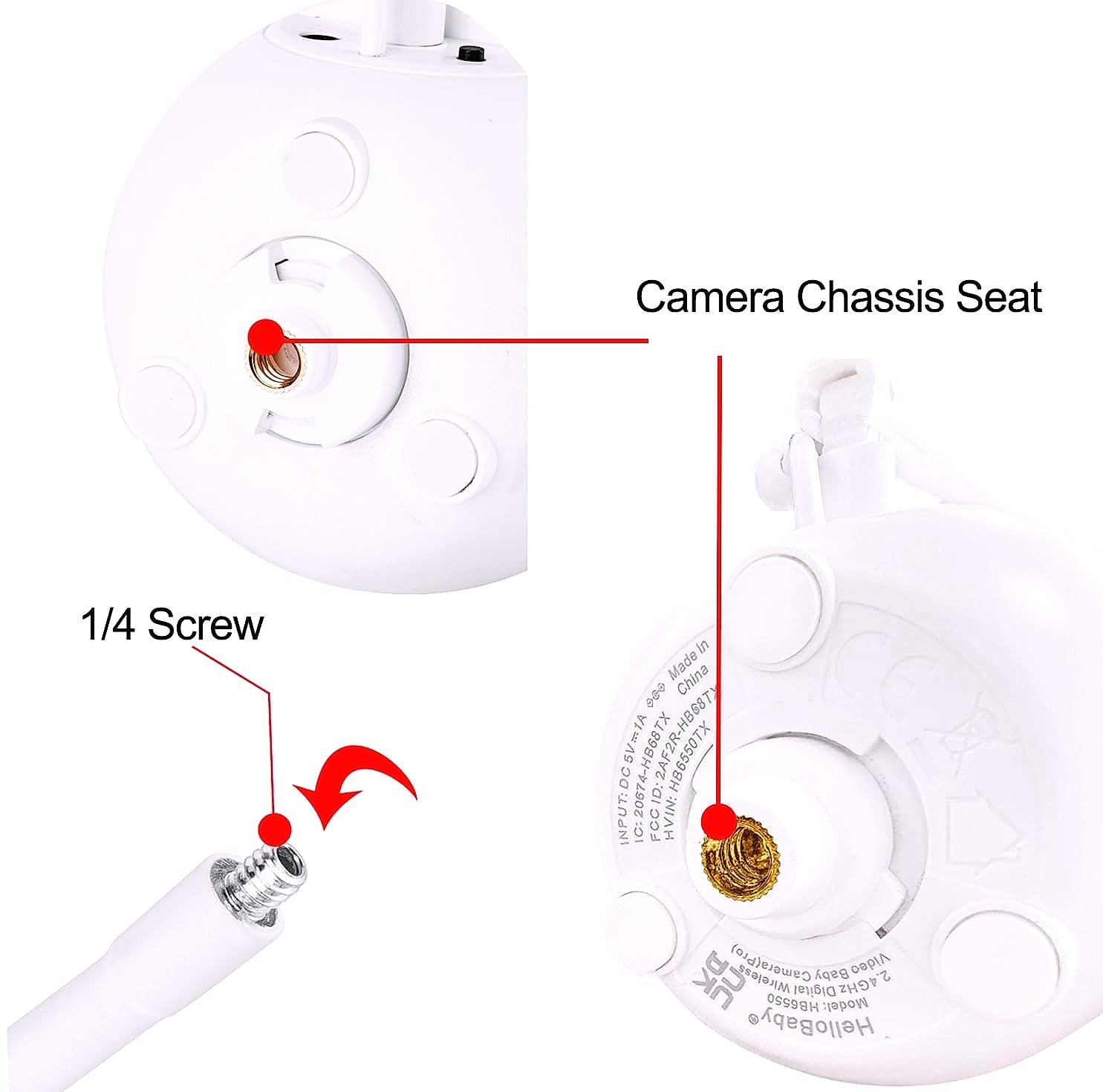 iTODOS Baby Monitor Mount Flexible Clip Holder