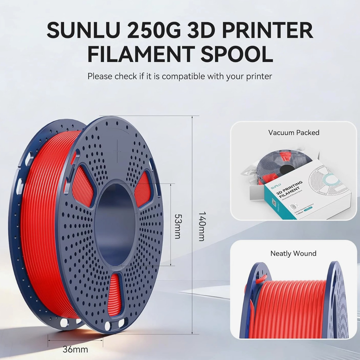 PLA+ 2.0 3D Printer Filament Bundle, Multicolor PLA+ 1.75Mm, Individually Wrapped