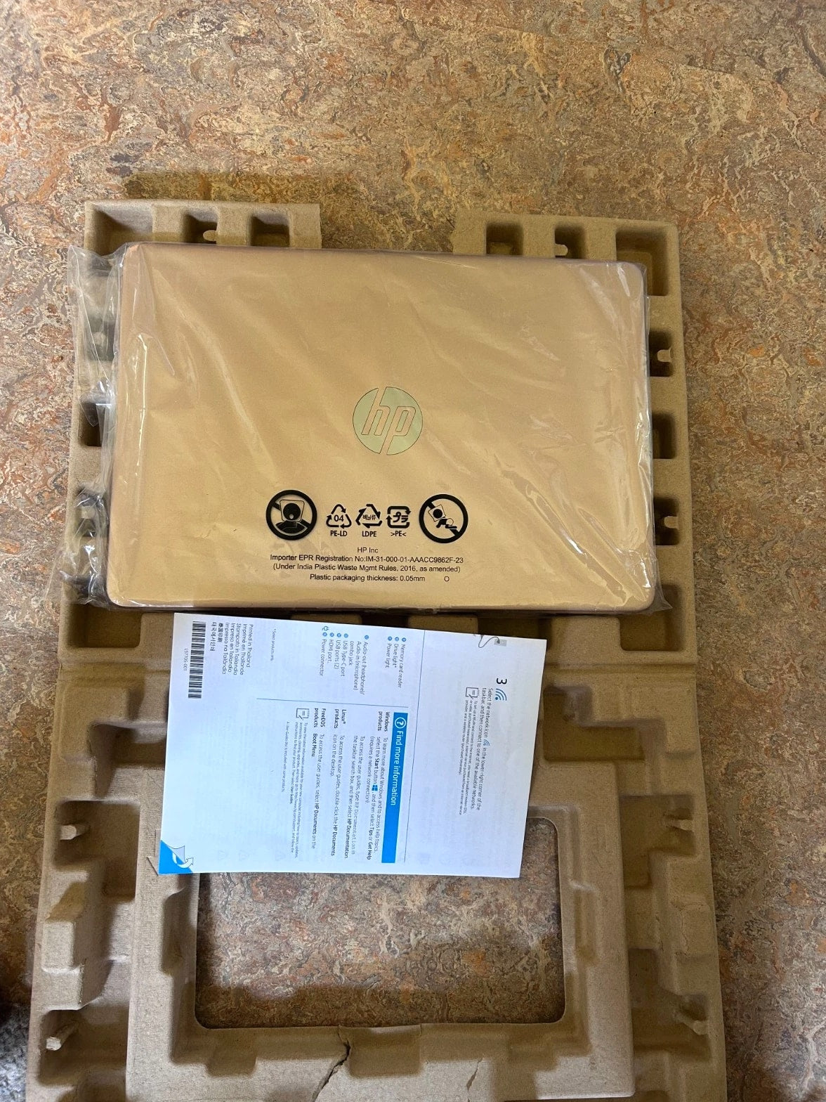 HP 14" Laptop Intel Processor N150 4GB Memory 128GB UFS Pale Rose Gold