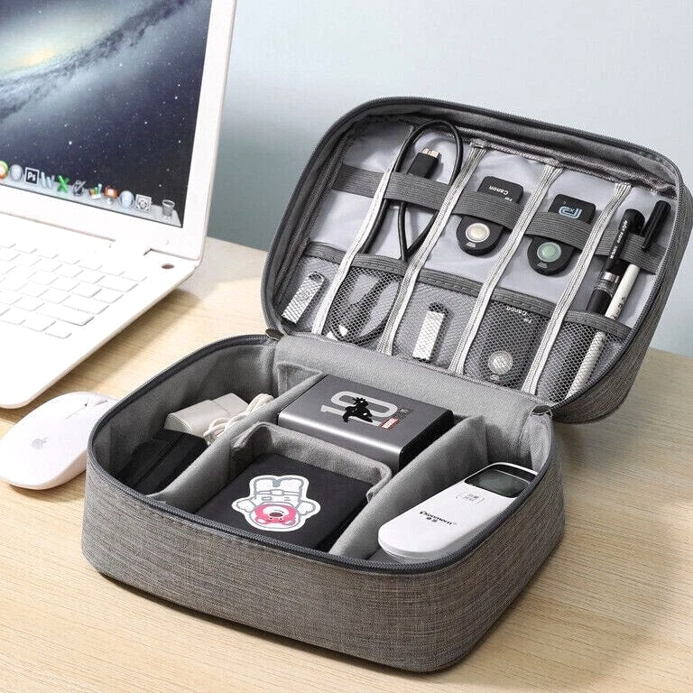 Portable Electronic Organizer Travel Cable Storage Bag Cord Case Accessories US