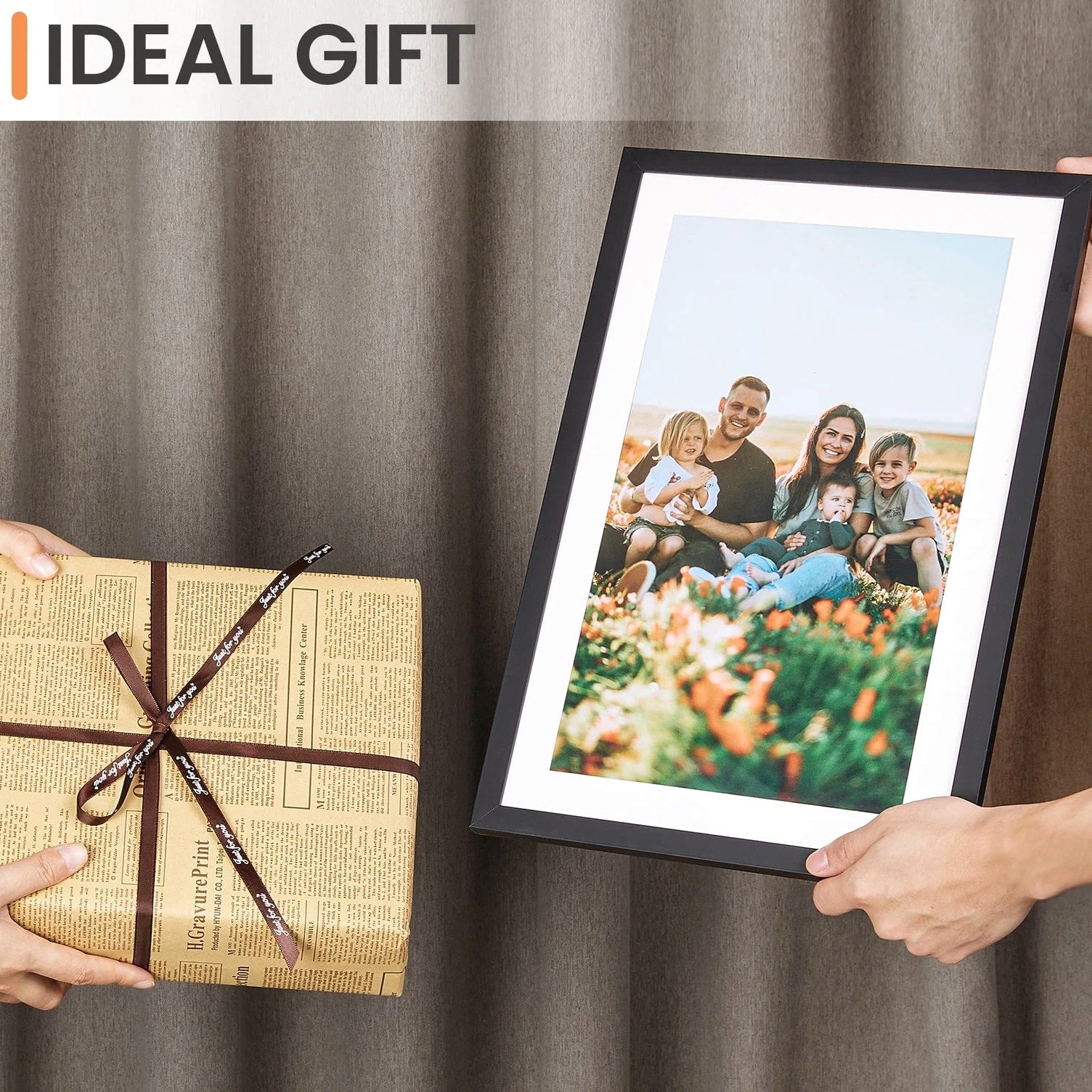 11x17 Picture Frame, Display Pictures 9x15 with Mat or 11 x 17 Without, Wall ...