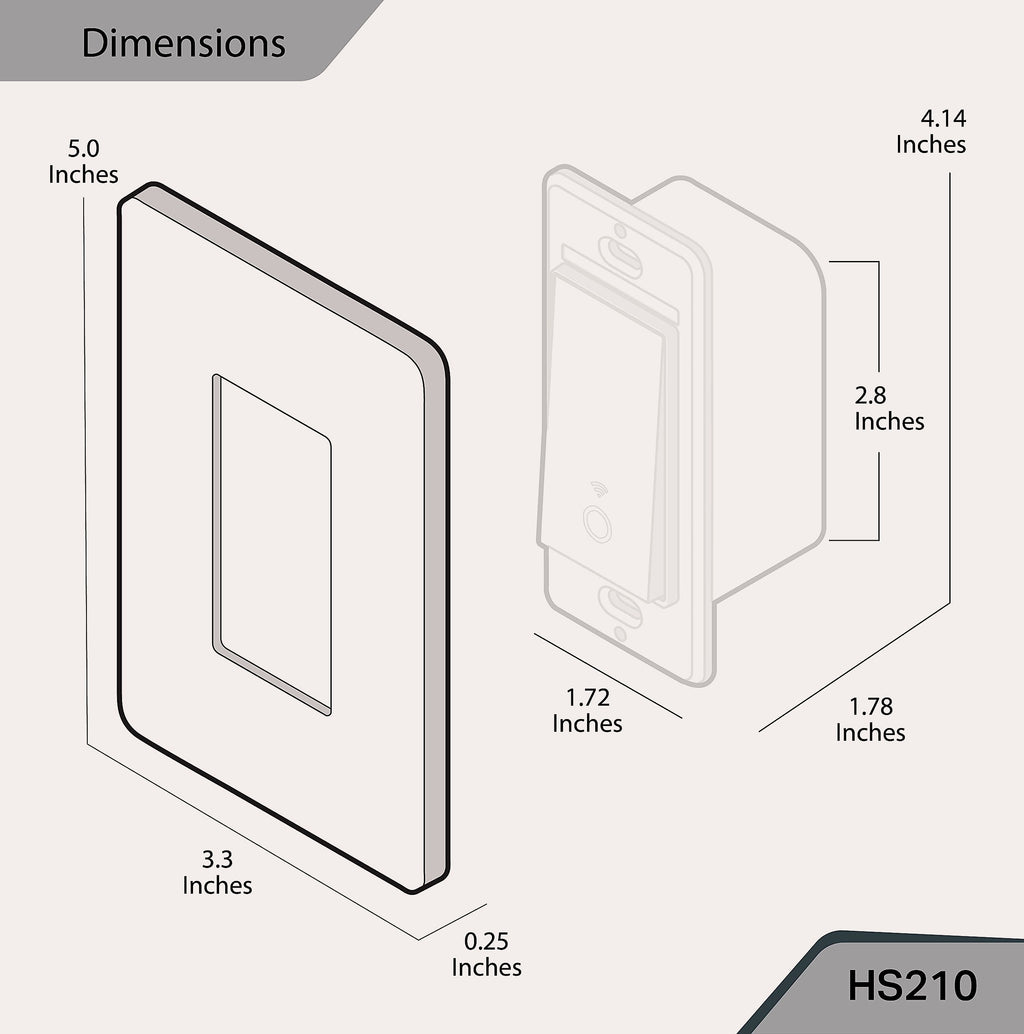 Kasa Smart HS210 3-Way Wi-Fi Light Switch Kit, 2-Pack