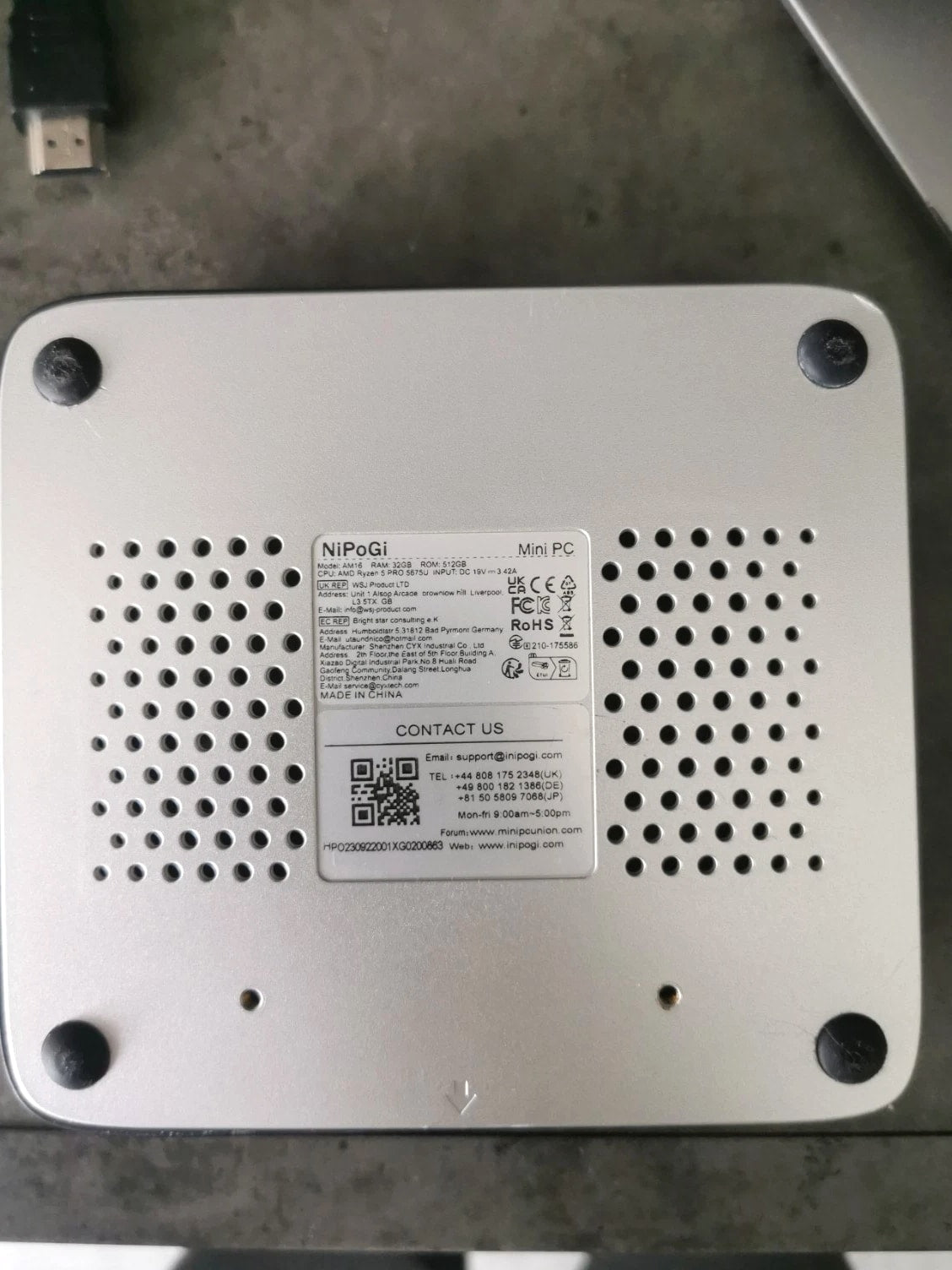 Nipogi AM16 Mini PC 32GB RAM 500GB Storage
