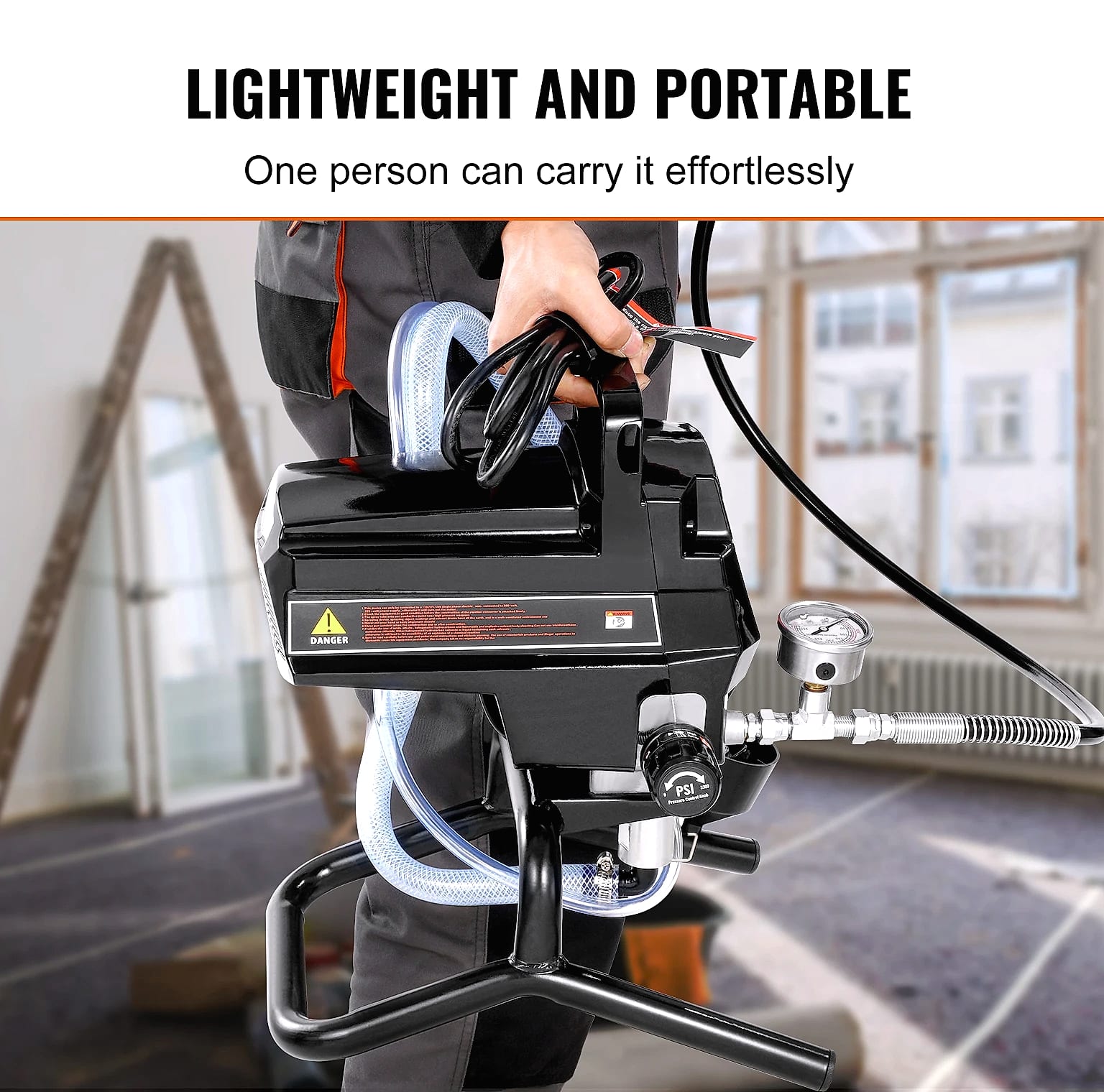 SucceBuy 950W Airless Paint Sprayer, 3000PSI Electric Sprayer