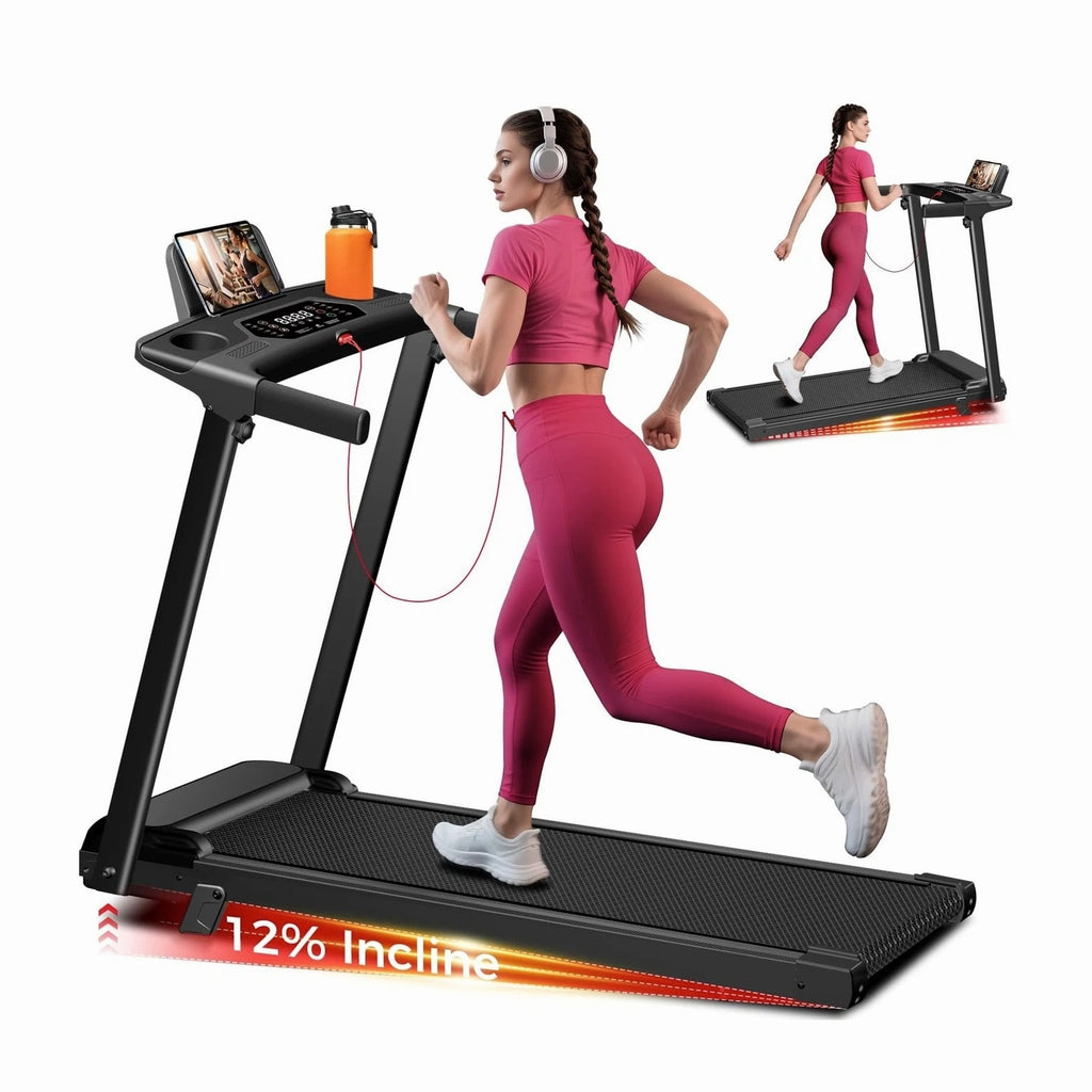 Aiteid Treadmill with Incline, 3.0HP Small Treadmills for Home, Portable Electric