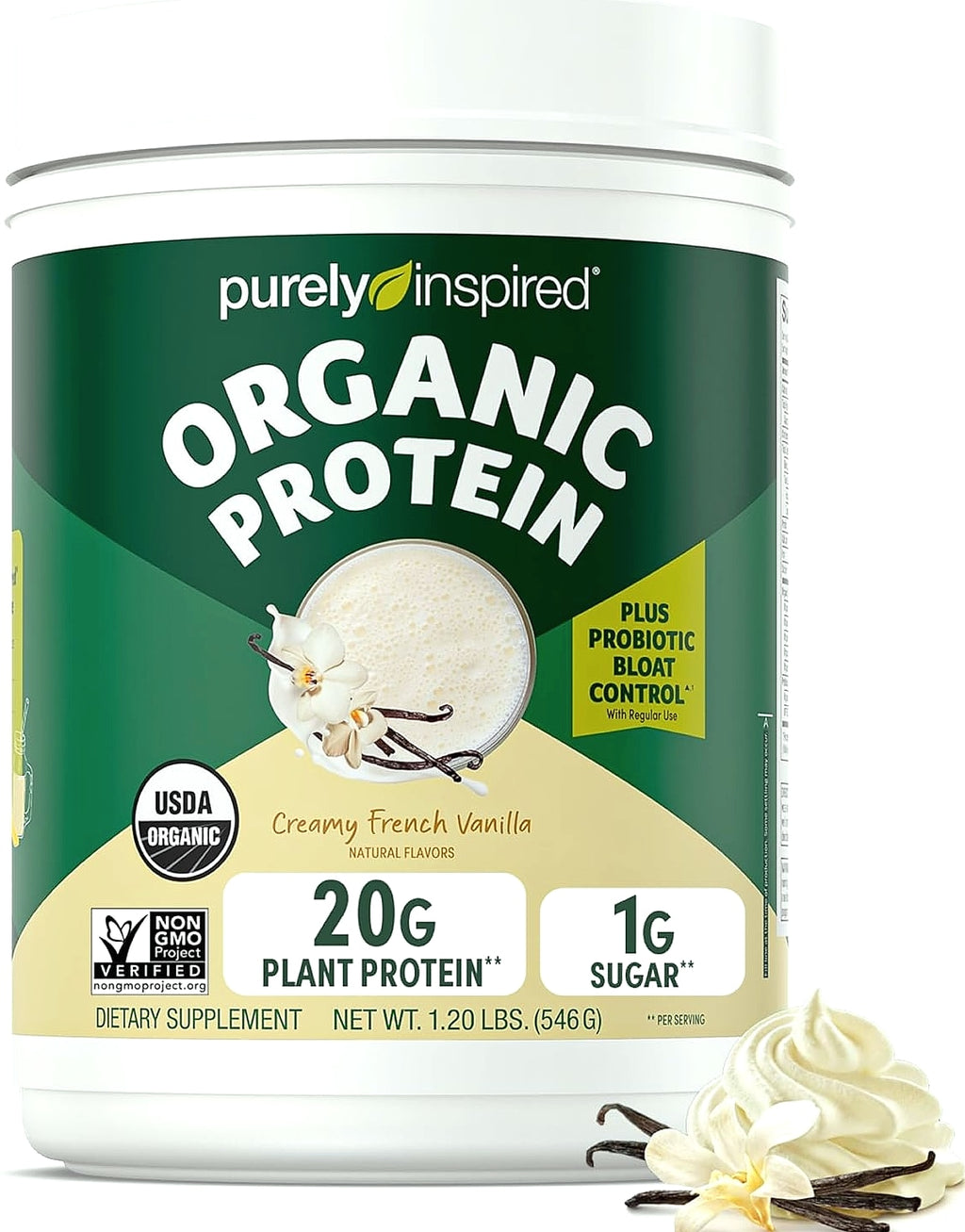 Purely Inspired Plant-Based Protein Powder Creamy French Vanilla