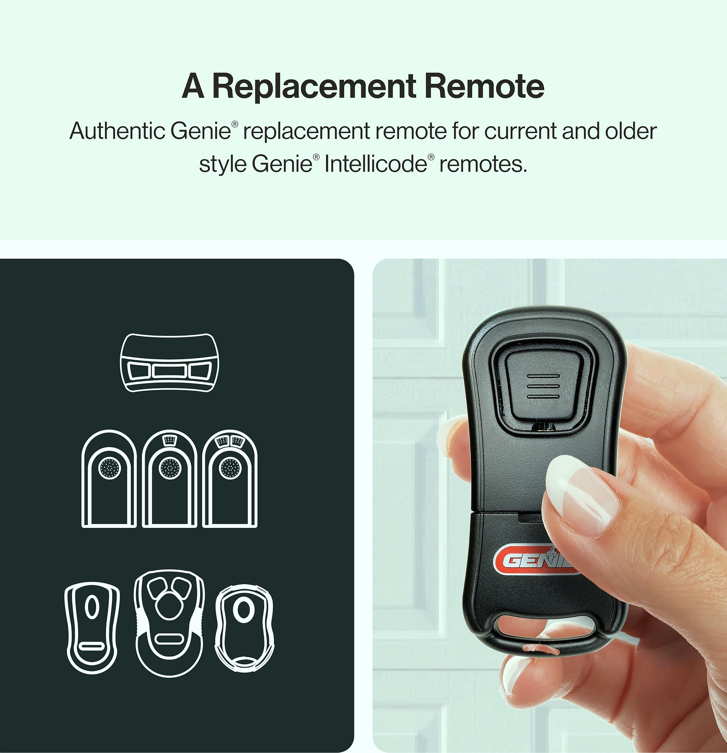 Genie G1T-BX Single Button Garage Door Opener Remote