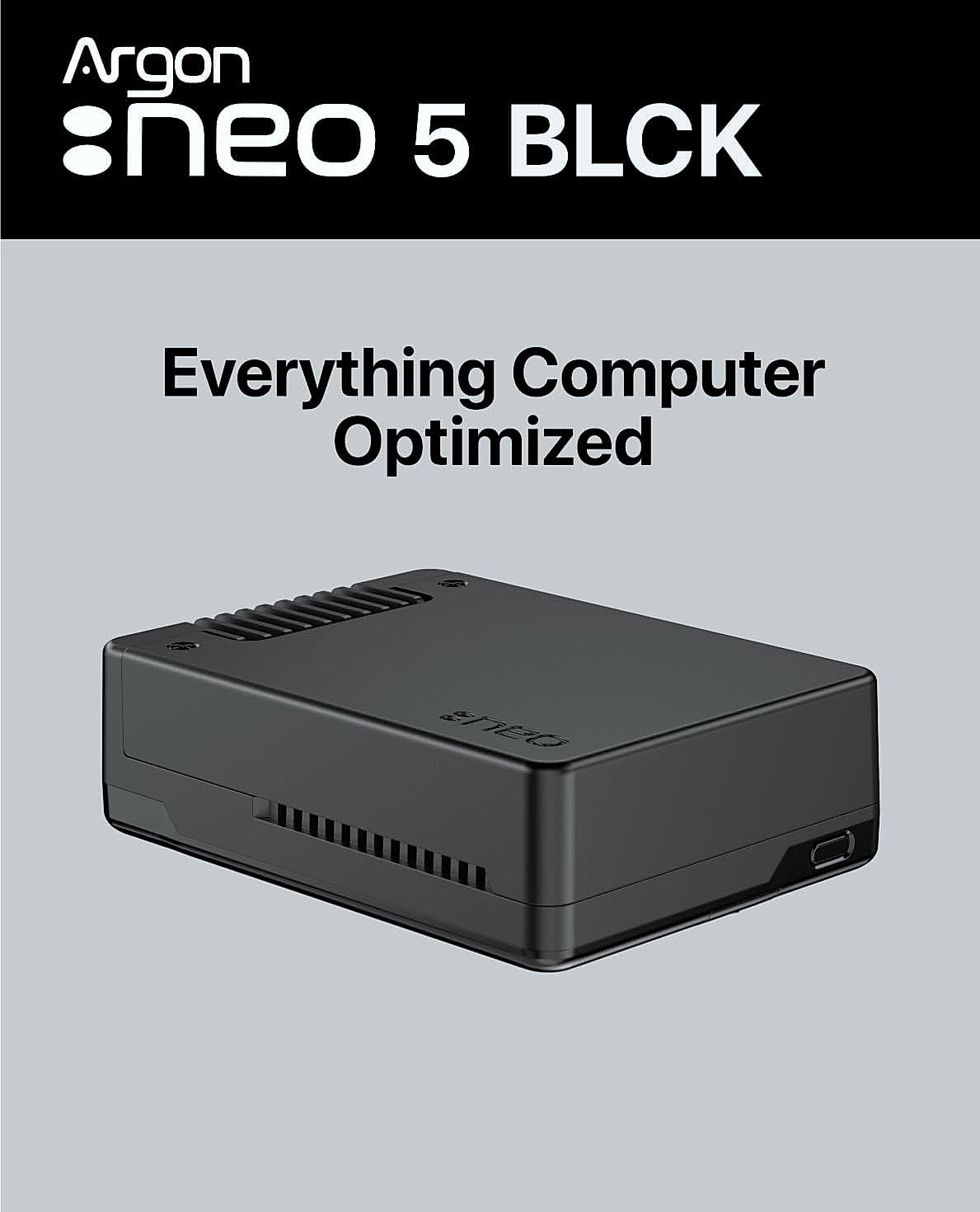 Argon NEO 5 Raspberry Pi 5 Case with M.2 NVME Expansion
