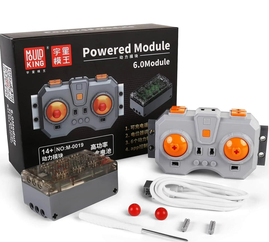 Mould King 2.4G 6CH Power Function Rechargeable Remote Control and Battery Box