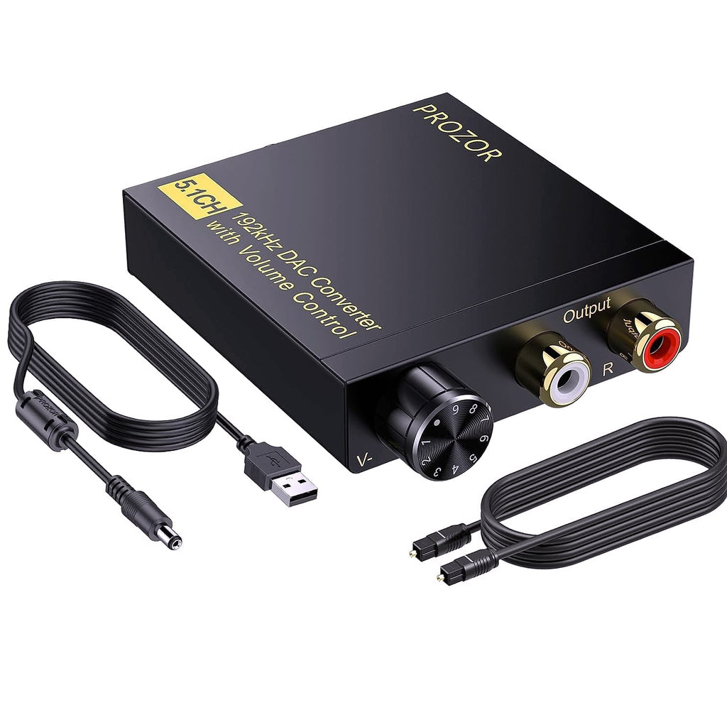 PROZOR 192KHz Digital to Analog Audio Converter DAC