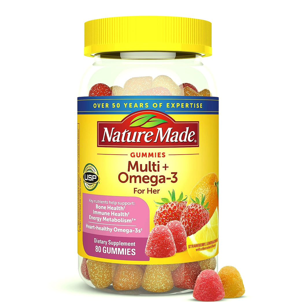 Nature Made Women's Multivitamin with Omega-3 Gummies, 150 Count