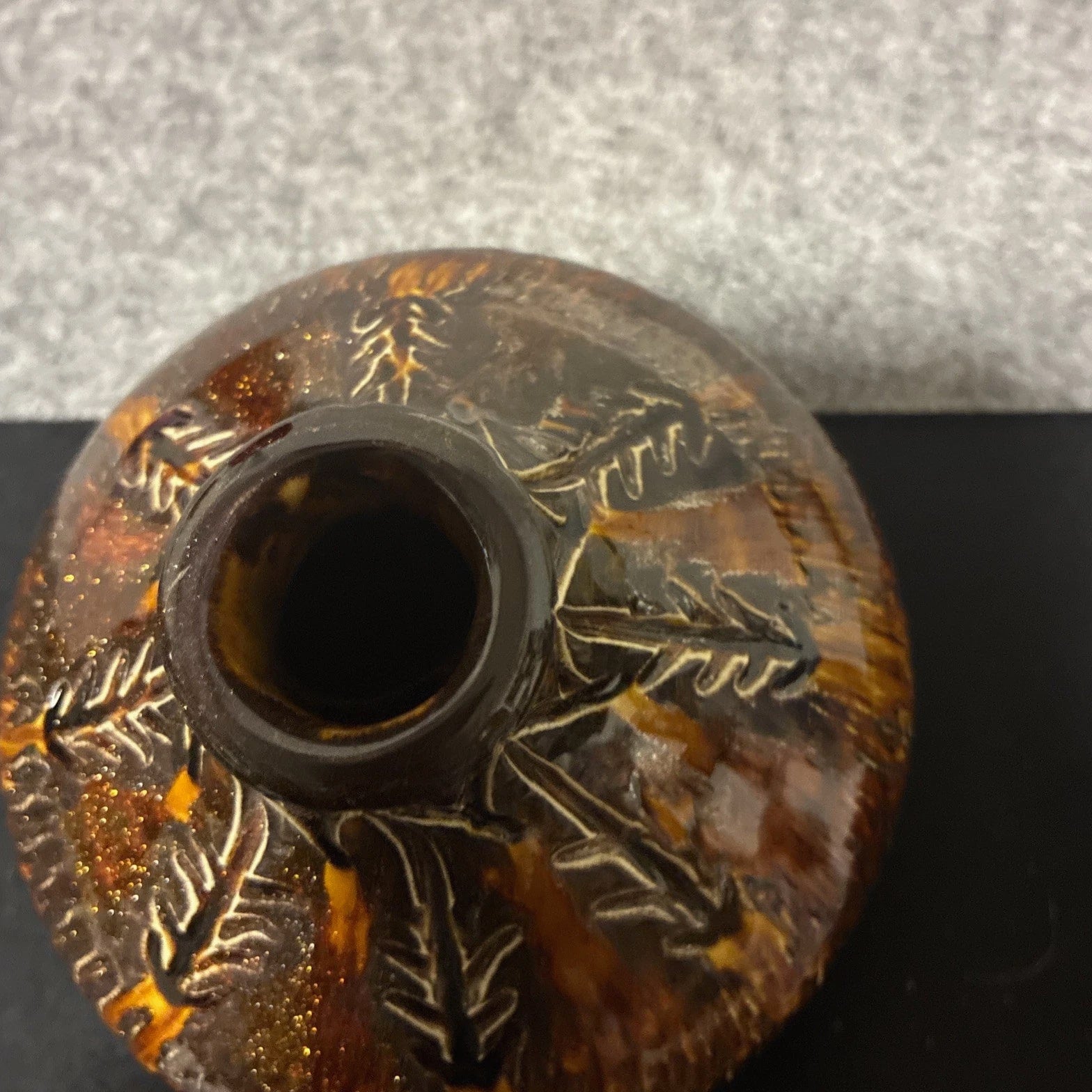 Vintage Art Vase Pottery And Glass Signed