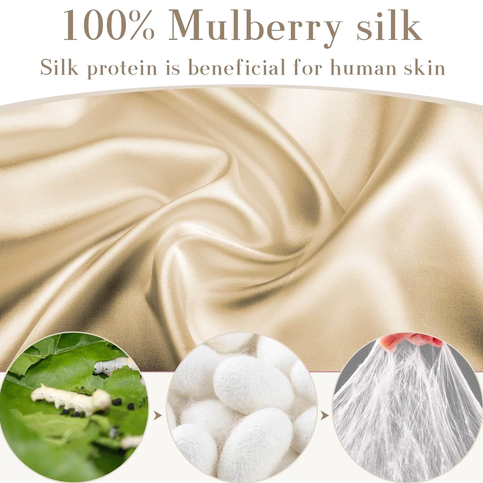 SECZIPE 100% Mulberry Silk Sleep Mask Eye for 1 Count (Pack of 1), Taupe