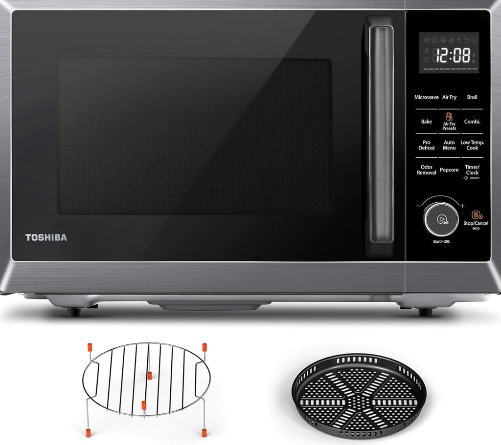 1.2 Cu Ft 1000 Watt Countertop Microwaves Ovens Smart Humidity Sensor 10 Levels