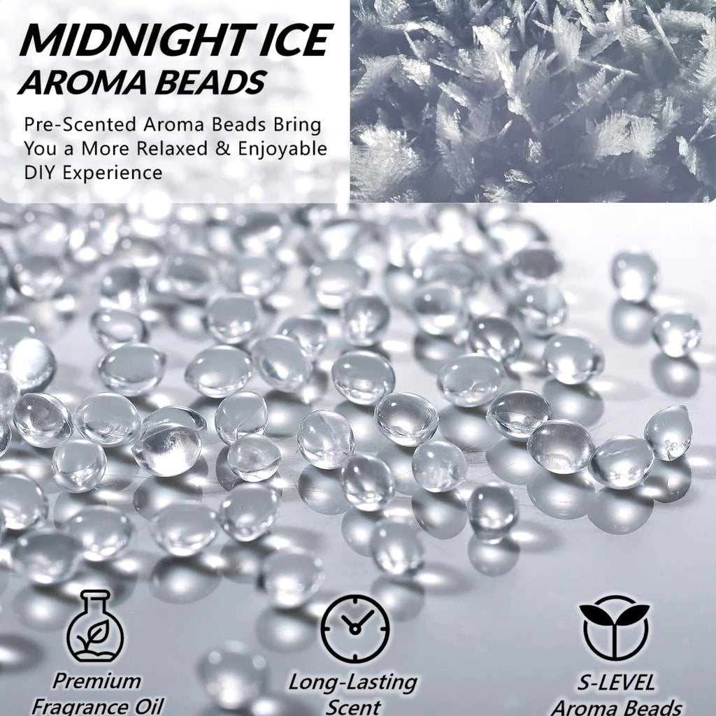 M436 Car Freshie Supplies Starter Kit with 1LB Scented Aroma Beads, 4 Inch Circle