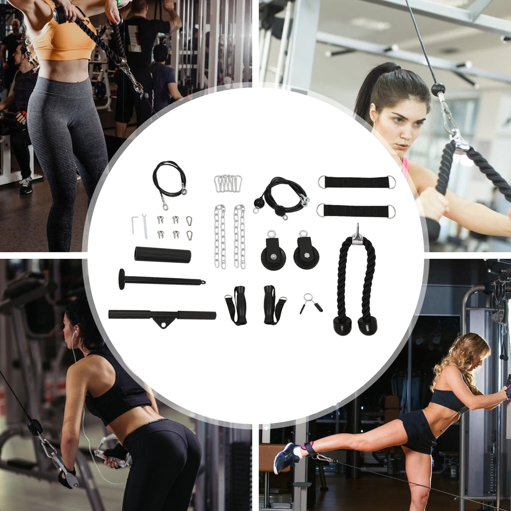 Cable Weight Pulley System, Home Gym Equipment, Fitness Pulley Cable System
