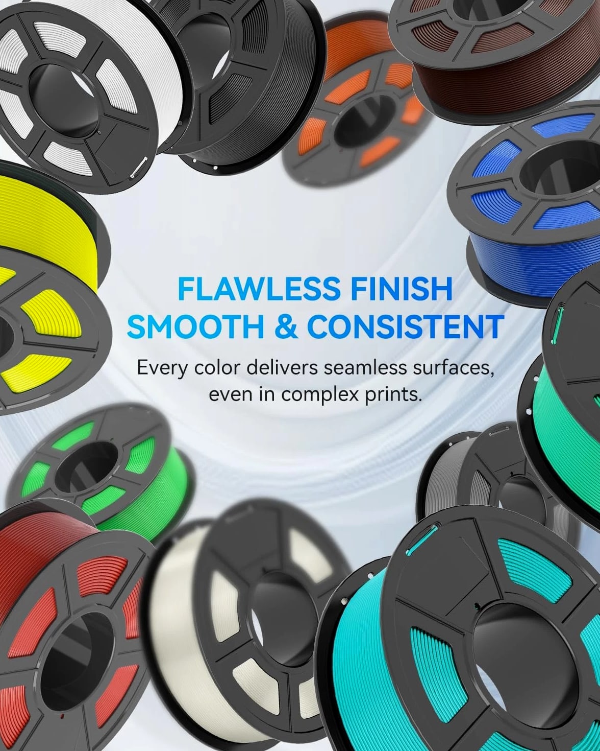JAYO PETG Black White Gray 3D Printer Filament 1.75mm 1.1KG/Set
