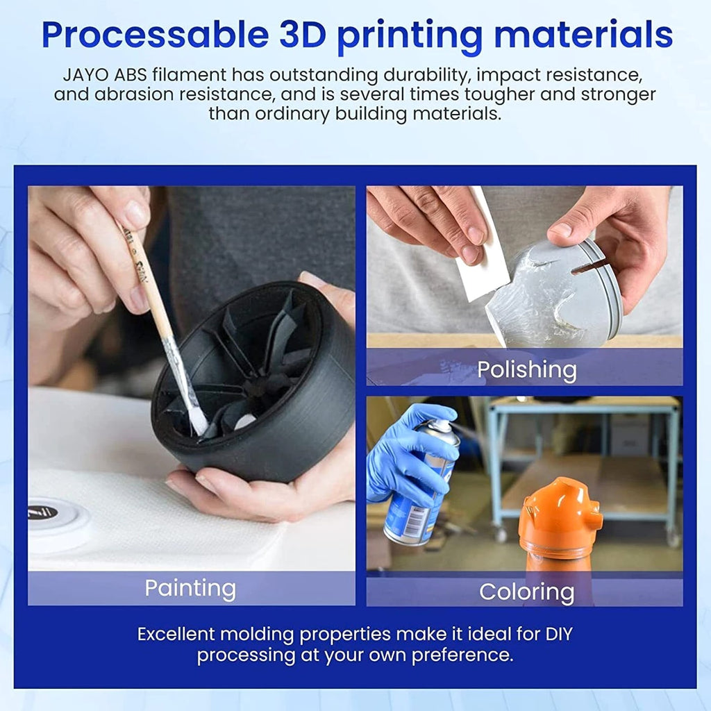 JAYO 10KG 1.75mm PLA Meta Matte Silk PETG Wood ABS 3D Printer Filament 1.1KG per Set