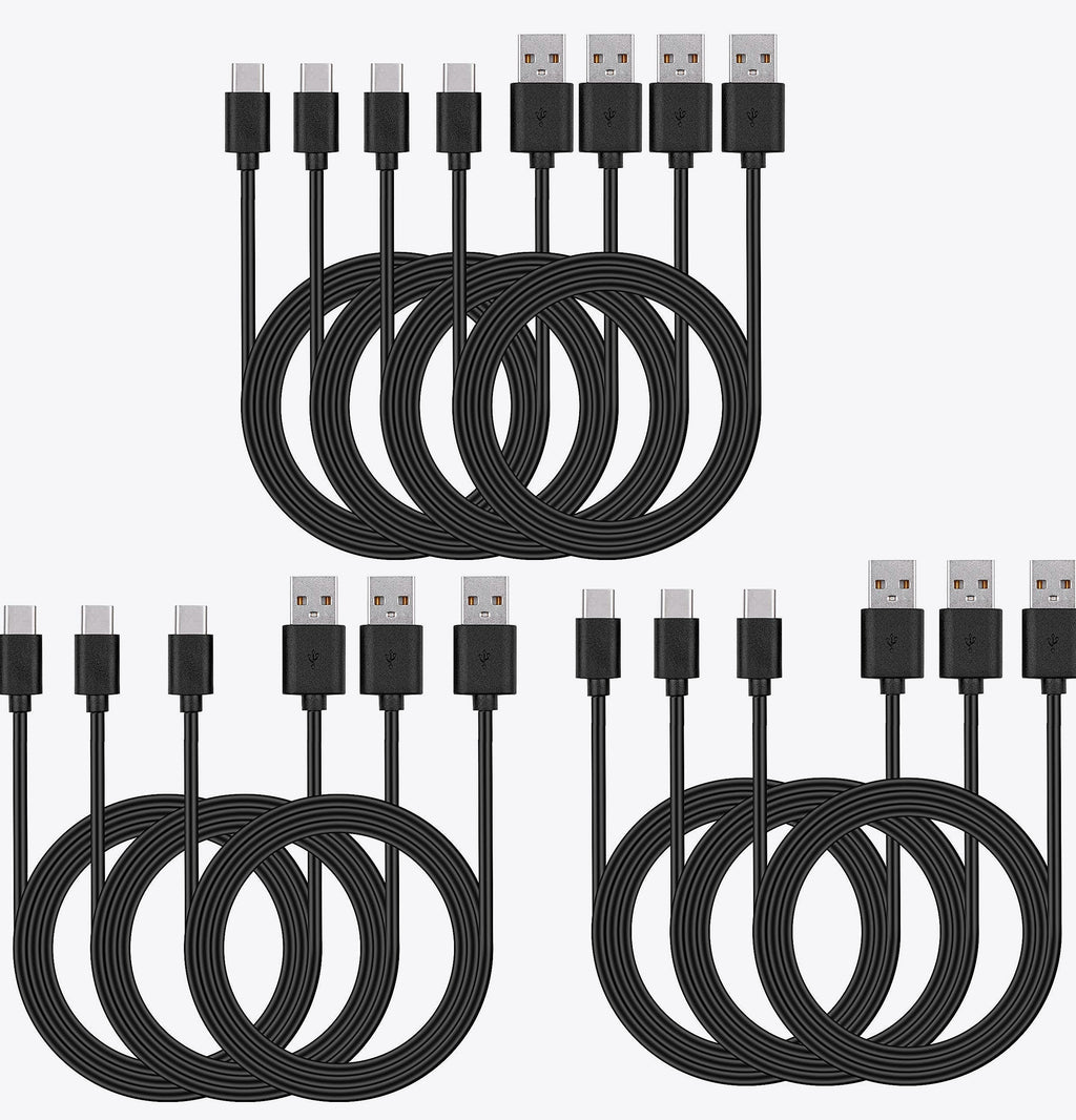 Smays USB-C Cable 10-Pack 3ft Type C Charger Bulk
