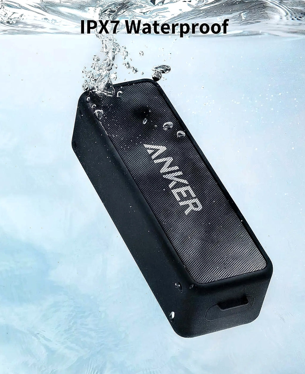 Soundcore 2 Portable Bluetooth Speaker, IPX7 Waterproof
