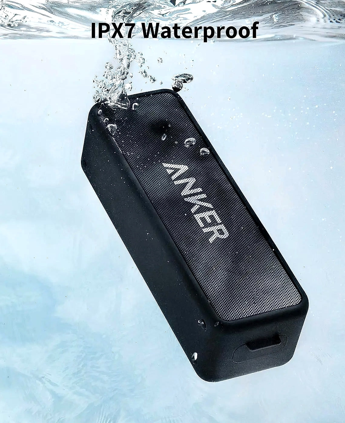 Soundcore 2 Portable Bluetooth Speaker, IPX7 Waterproof