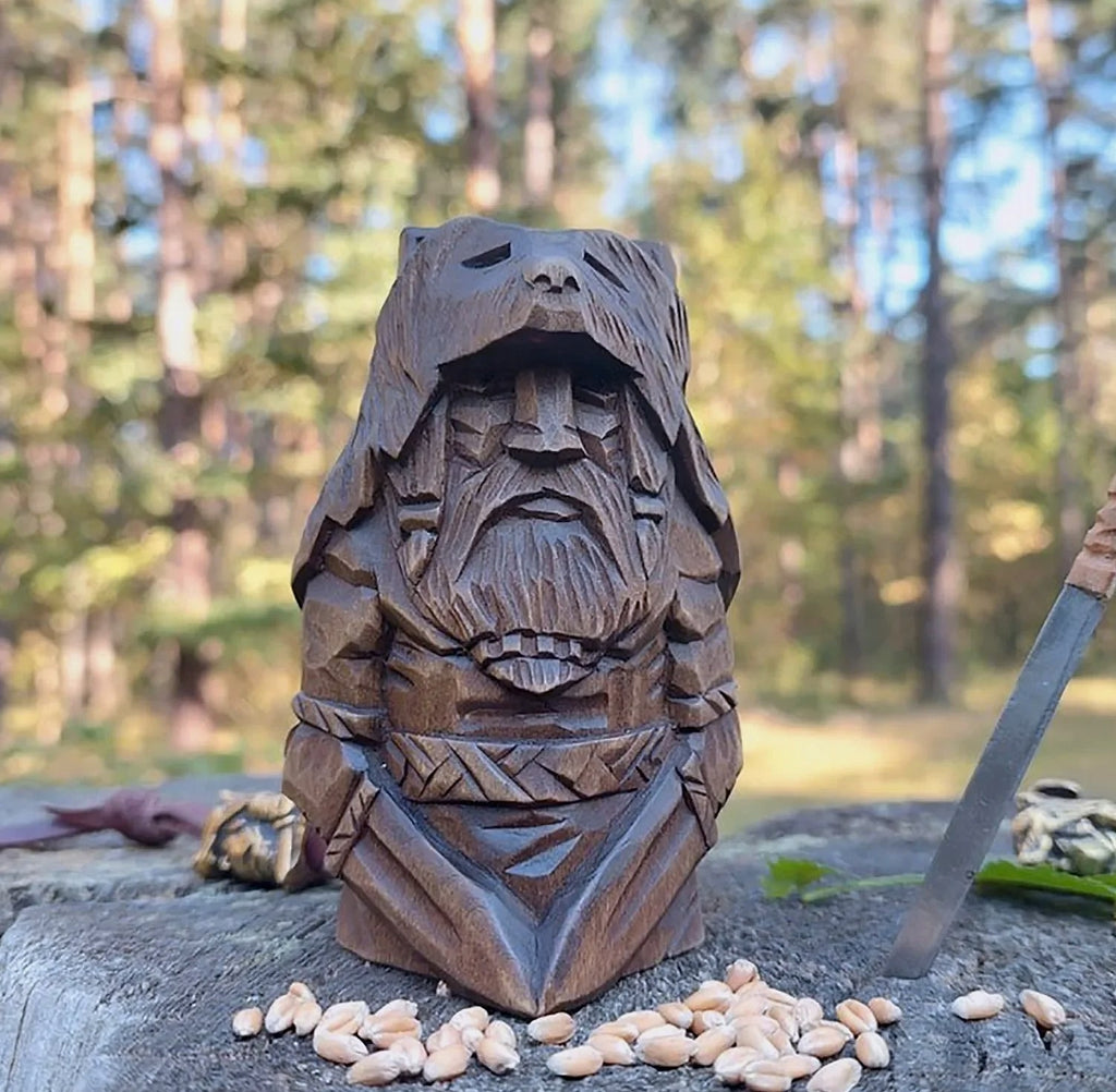 Norse Viking Warrior Resin Statue Garden Ornament