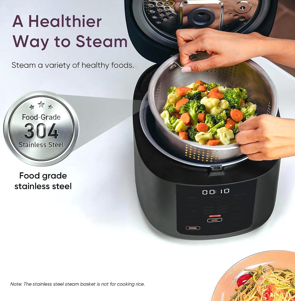 Cosori 10 Cup Rice Cooker with 18 Functions and Fuzzy Logic