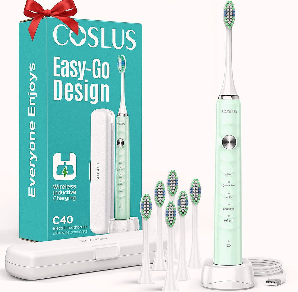 COSLUS C40 Sonic Electric Toothbrush, 47000 VPM Deep Clean