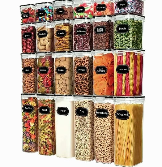 KYJG 24-Piece Food Storage Containers Set with Airtight Lids