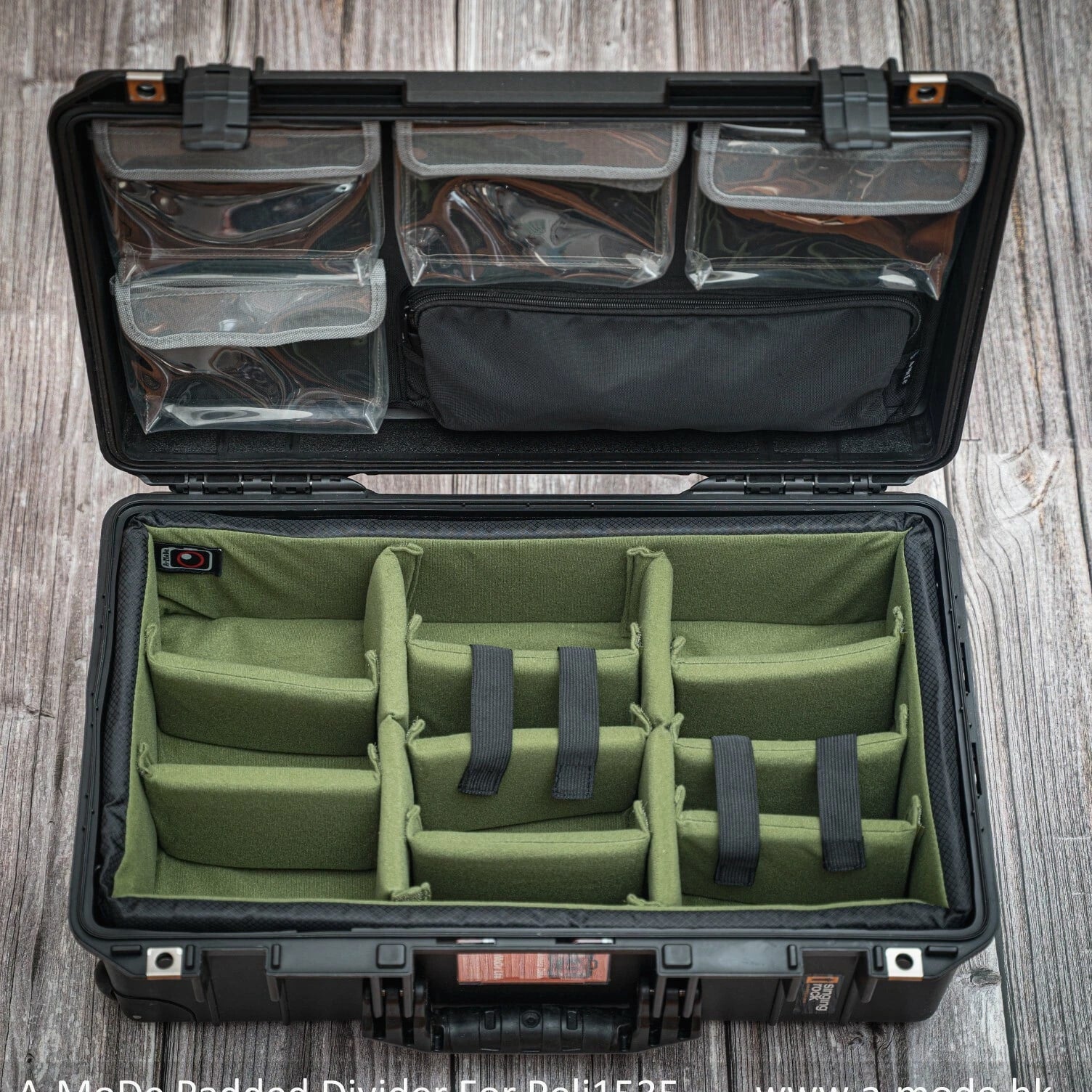 New Lid Organizer For Pelican1510 1535Air IM2500 Nanuk935 (NoCase, No padded)