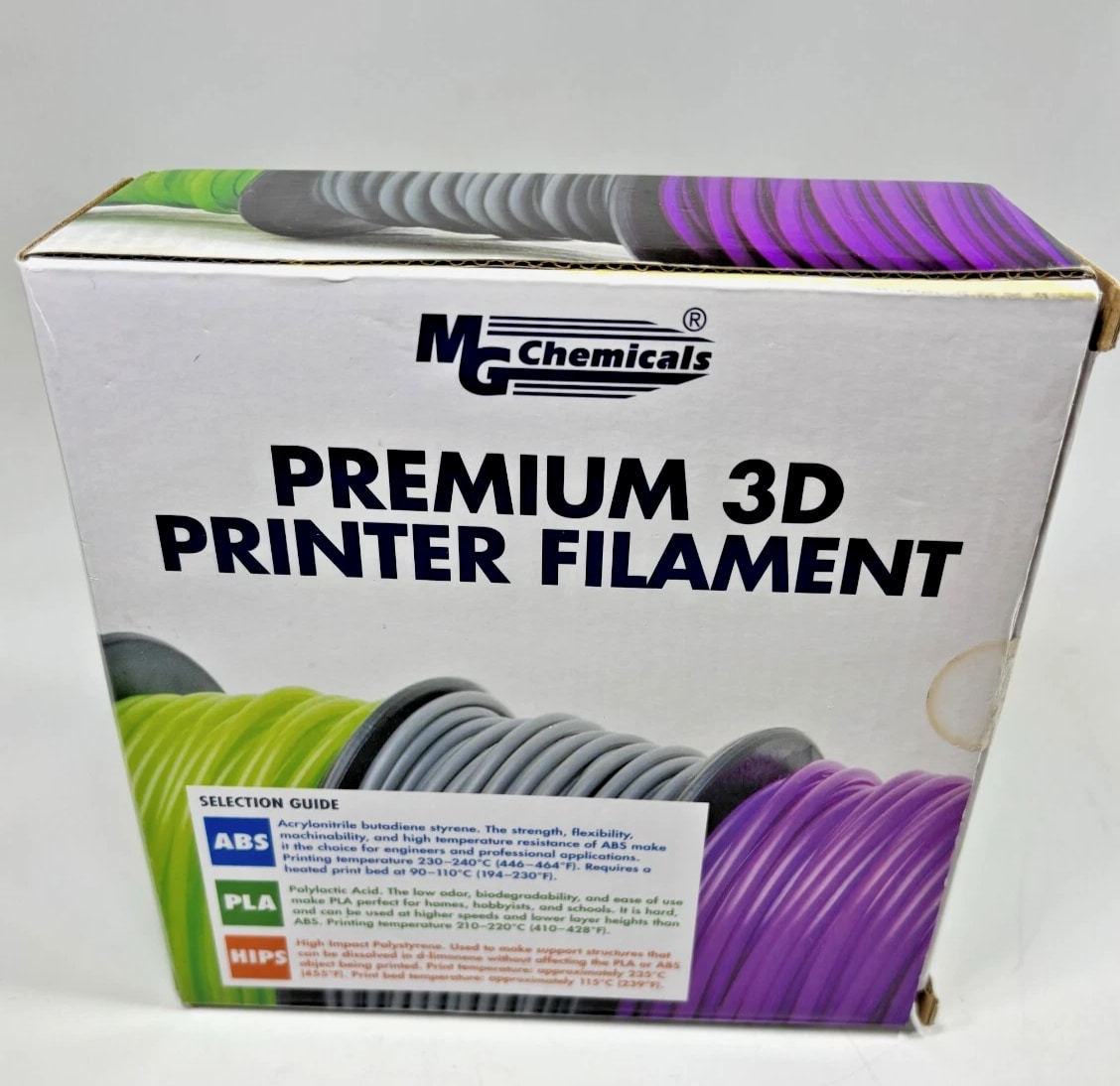 MG Chemicals Silver 1.75mm 3D Printer Premium Filament-VS.1 New in Sealed Box