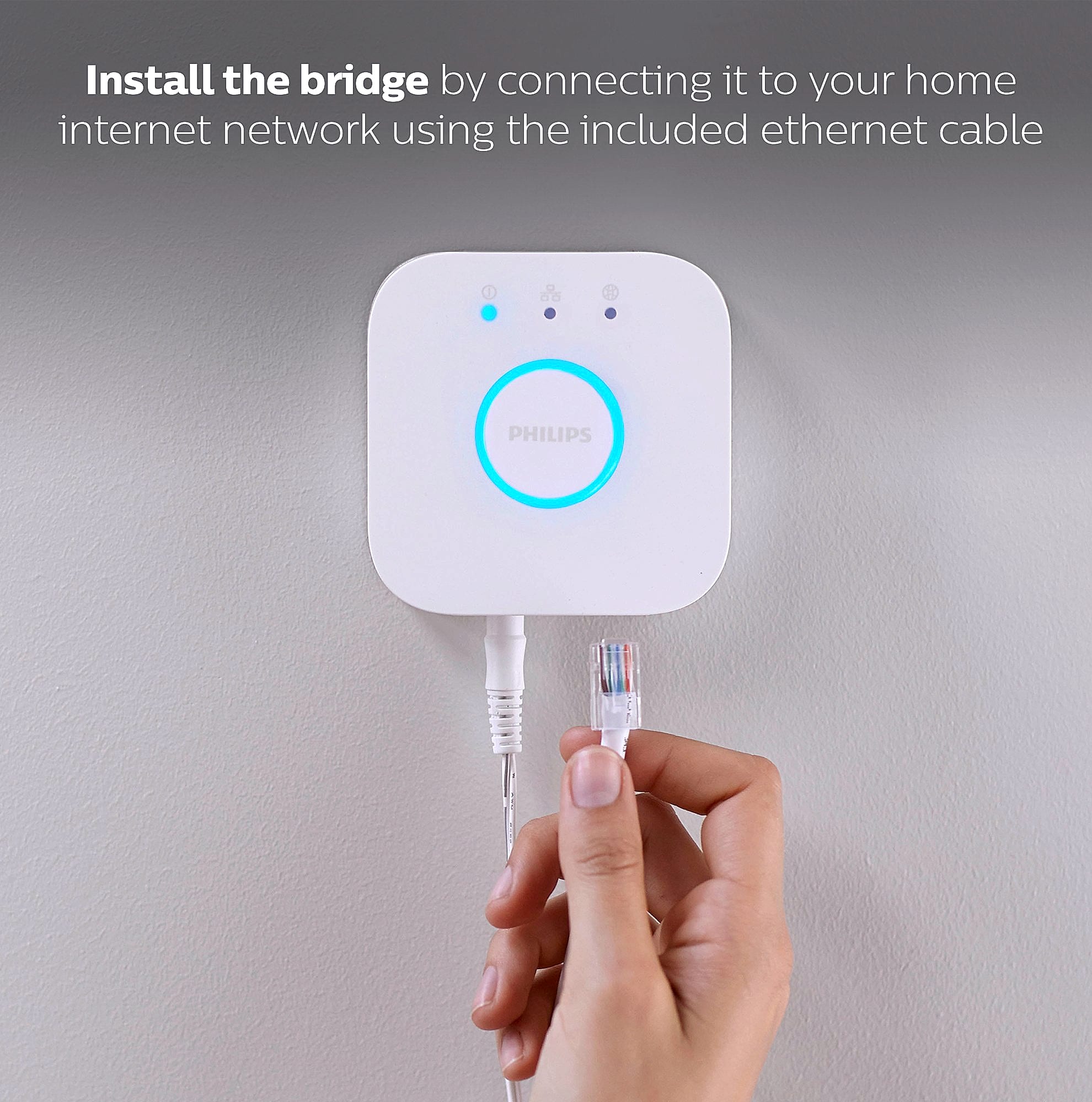 Philips Hue Bridge Smart Lighting Hub with Matter Support