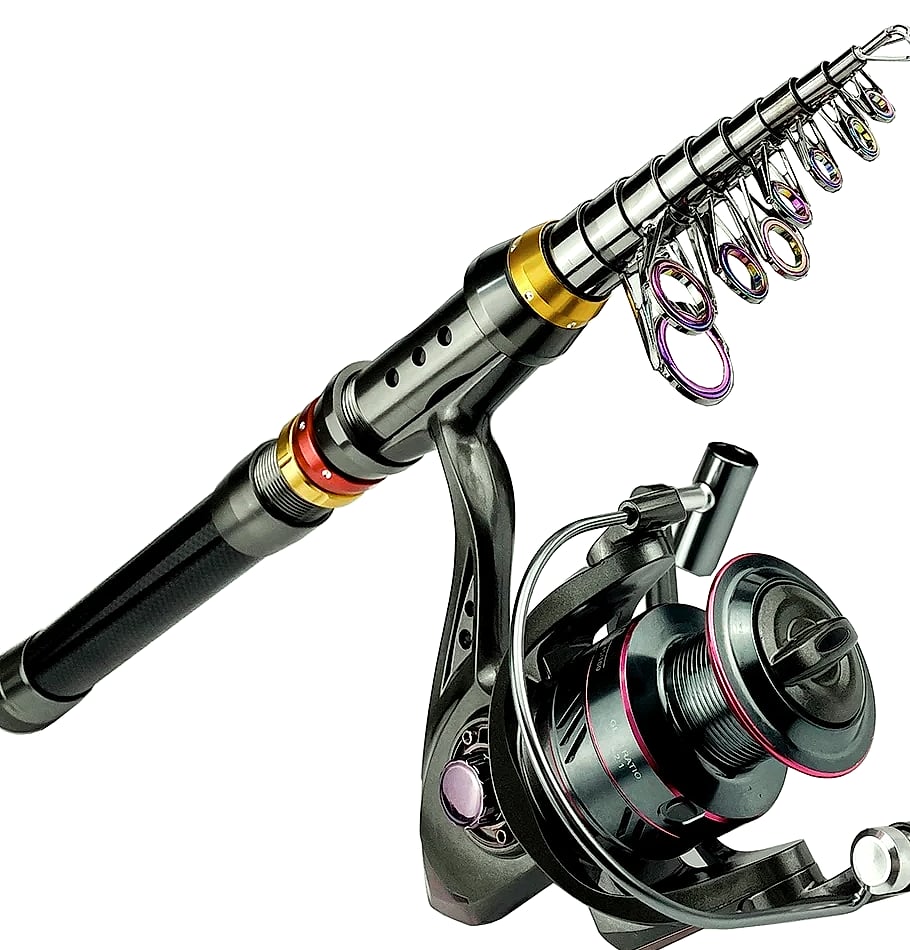 GHOTDA Telescopic Fishing Rod and Reel Combo 1.8-3.6m