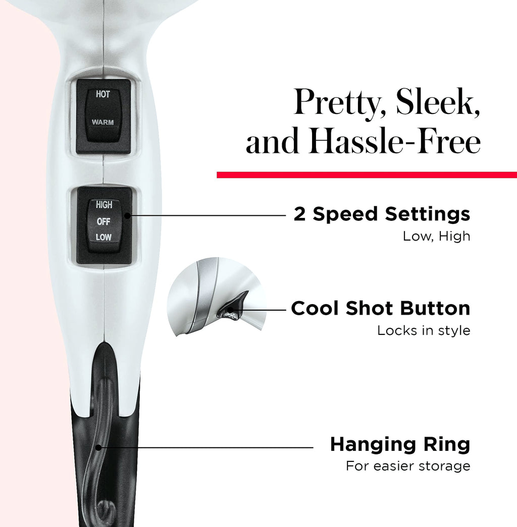 Revlon Infrared Ionic Hair Dryer with Diffuser and Concentrator